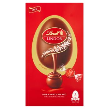 Lindt Lindor Milk Chocolate Egg With Lindor Milk Truffles 183g