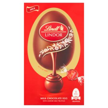 Lindt Lindor Milk Chocolate Egg With Lindor Milk Truffles 260G
