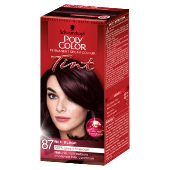 Schwarzkopf Poly Color Tint Permanent Cream Colour 87 Red Black