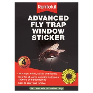 Rentokil 4 Advanced Fly Trap Window Sticker