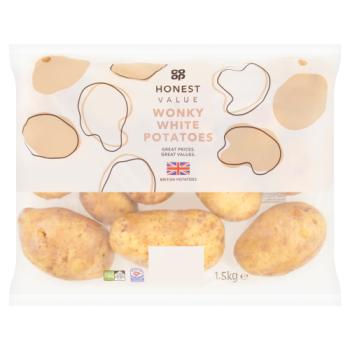 Co-op Honest Value Wonky White Potatoes 1.5kg