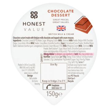 Co Op Chocolate Dessert