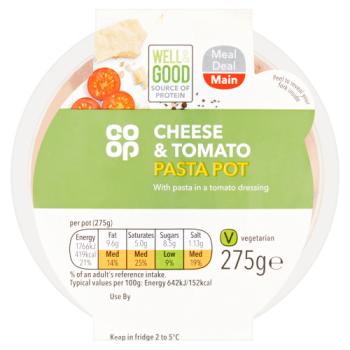 Co-op Cheese & Tomato Pasta Pot 275g