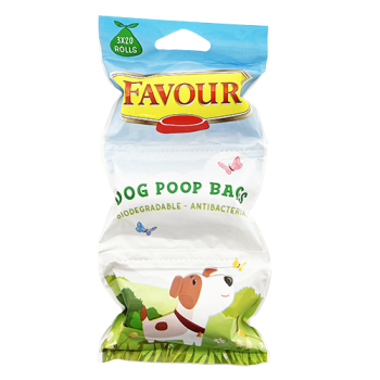 Favour Dog Poop Bags 3x20 Rolls 