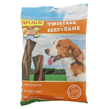 Favour Twisters with Beef & Game 120g 
