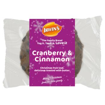 Irwin's Cranberry & Cinnamon Christmas Loaf 400g