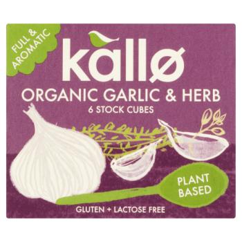 Kallo Organic Garlic & Herb Stock Cubes 6 x 11g
