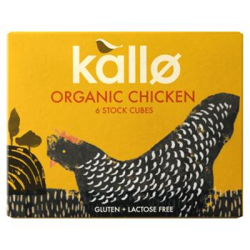 Kallo 6 Organic Chicken Stock Cubes 66g