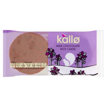 Kallo Milk Chocolate Rice Cakes 100g