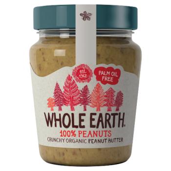 Whole Earth Crunchy Organic 100% Peanut Butter