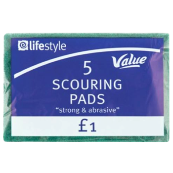 Lifestyle Scouring Pads 5pk PM £1 