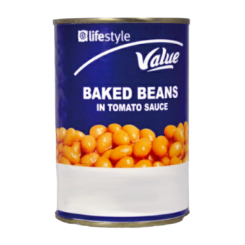 Lifestyle Value Baked Beans in Tomato Sauce 410G  