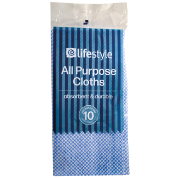 Lifestyle All Purpose Cloths 10pk PM £1 