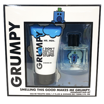 Mr Men Grumpy Fragrance Duo Set, Scent 50ml & Shower Gel 150ml 