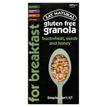 Eat Natural For Breakfast Gluten Free Granola Buckwheat, Seeds and Honey 425g