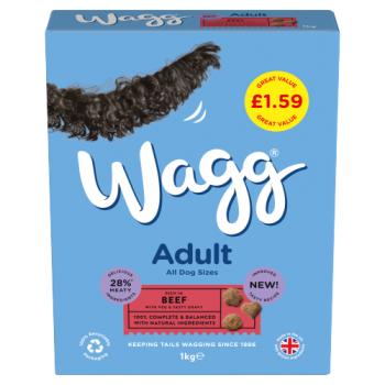 Wagg Adult Rich In Beef With Veg & Tasty Gravy 1kg