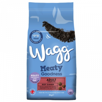 Wagg Meaty Goodness Adult Complete Beef Dinner Dry Dog Food 2kg