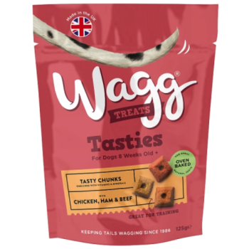 Wagg Treats Tasty Chunks for Dogs 8 Weeks Old+ 125g
