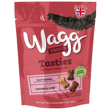 Wagg Treats Tasty Bones for Dogs 8 Weeks Old+ 125g