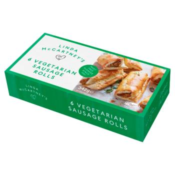 Linda McCartney's 6 Vegetarian Sausage Rolls 342g
