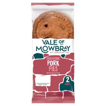 Vale Of Mowbray 2 Snack Pork Pies