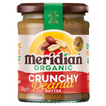Meridian Organic Crunchy Peanut Butter 280g