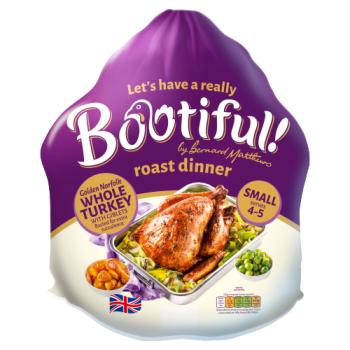 Bootiful! by Bernard Matthews Golden Norfolk Whole Turkey with Giblets Small