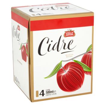 Stella Artois Cidre Cider Cans 4 x 500ml