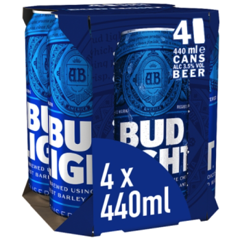 Bud Light Beer 4 x 440ml