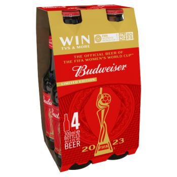 Budweiser Limited Edition Beer 4 x 300ml
