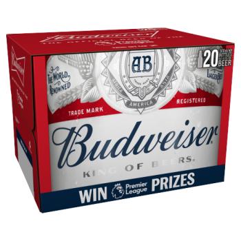 Budweiser King of Beers Lager Beer 20 x 300ml