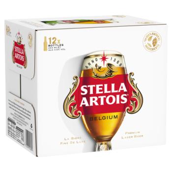 Stella Artois Belgium Premium Lager Beer 12 x 284ml
