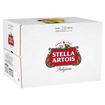Stella Artois Belgium Premium Lager Bottles 20 x 284ml