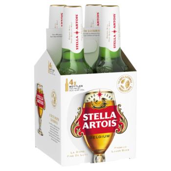 Stella Artois Belgium Premium Lager Beer 4 x 330ml