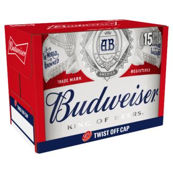 Budweiser Beer Bottles 15 x 300ml