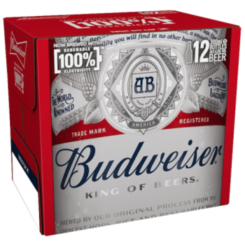Budweiser Lager Beer Bottles 12 x 300ml 