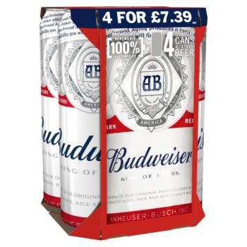 Budweiser Beer 4 x 568ml