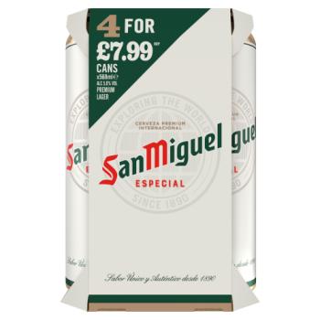San Miguel Especial Premium Lager 4 x 568ml