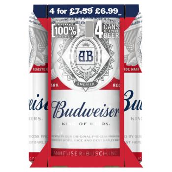 Budweiser Beer 4 x 568ml