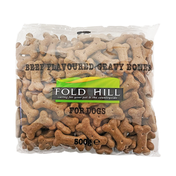 Fold Hill Beef Flavoured Gravy Bones for Dogs 500g 