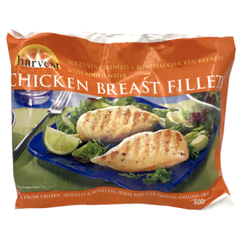 Harvest Frozen Chicken Breast Fillets 500g 