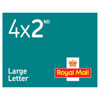 Royal Mail 4 x 2nd Class Large Letter Book of Stamps