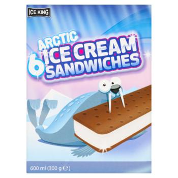 Ice King 6 Arctic Ice Cream Sandwiches 300g