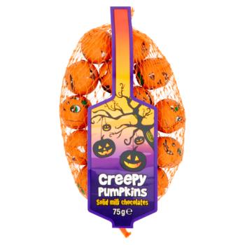 Kinnerton Creepy Pumpkin Solid Milk Chocolates 75g