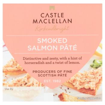 Castle Maclellan Smoked Salmon Pâté with Horseradish and Lemon 100g