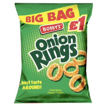 Bobby's Big Bag Onion Rings Big Bag 101g PM £1 