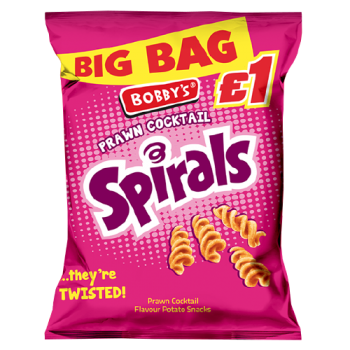Bobby's Big Spirals Prawn 63g PM £1 