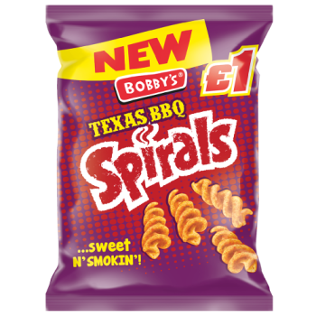 Bobby's Big Bag Texas BBQ Spirals 63g PM £1