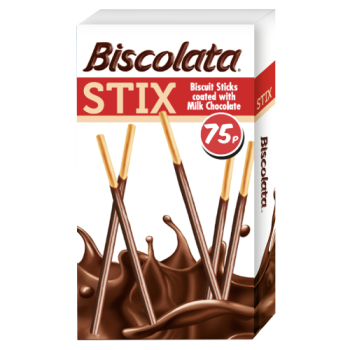 Biscolata Stix Biscuit Sticks Coated with Milk Chocolate 32g 