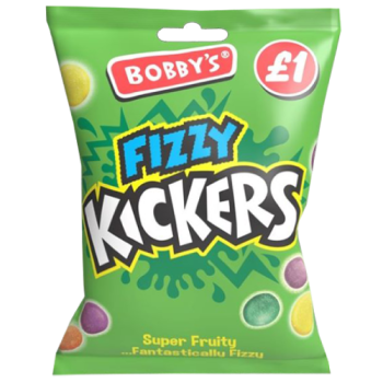 Bobby's Fizzy Kickers Super Fruity Sweets 120g 